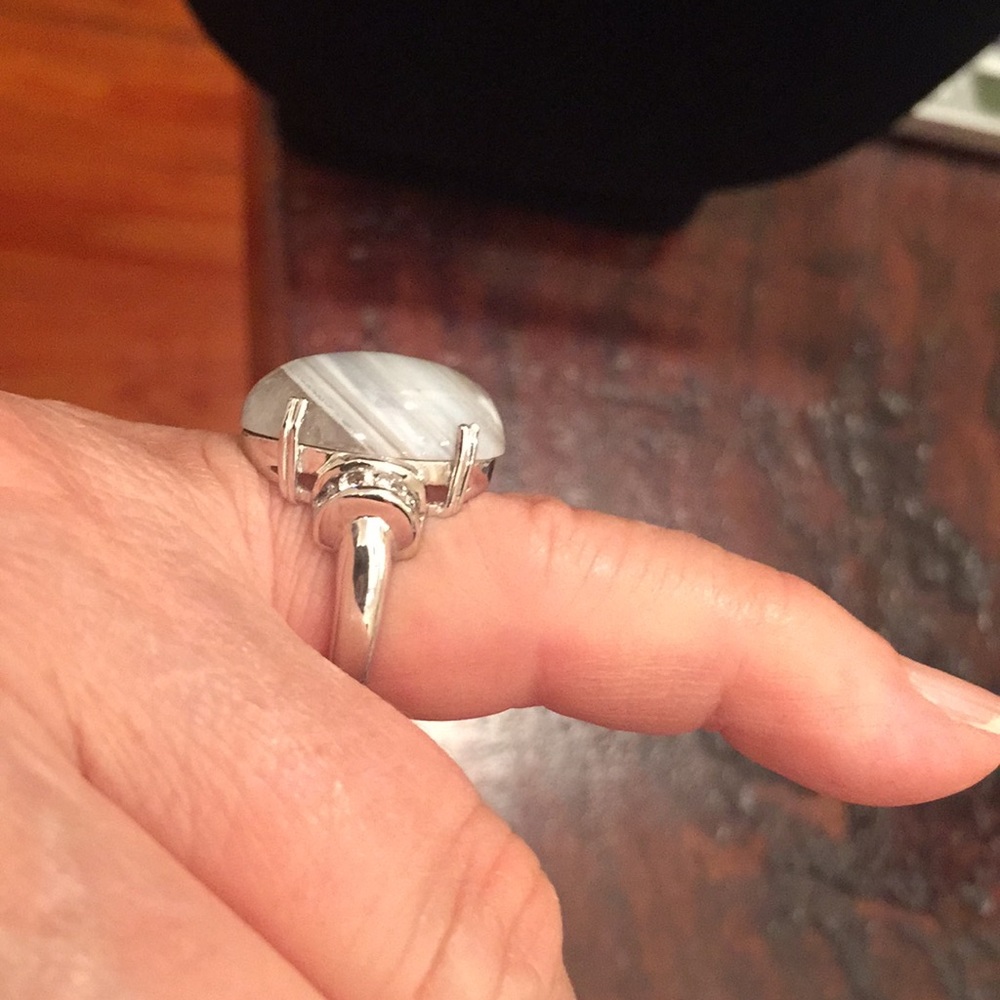Banded Agate Ring - Picture 8 of 8